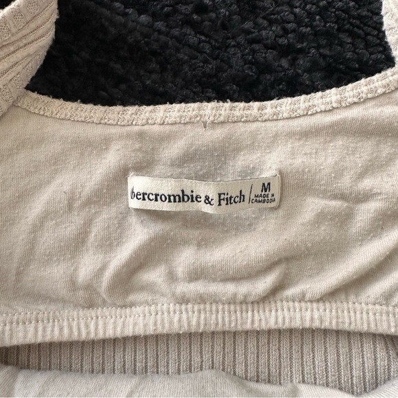 A&F Tap Bandeau Tank Top | Matching Shorts Available | Ribbed and Lined - Picture 5 of 8